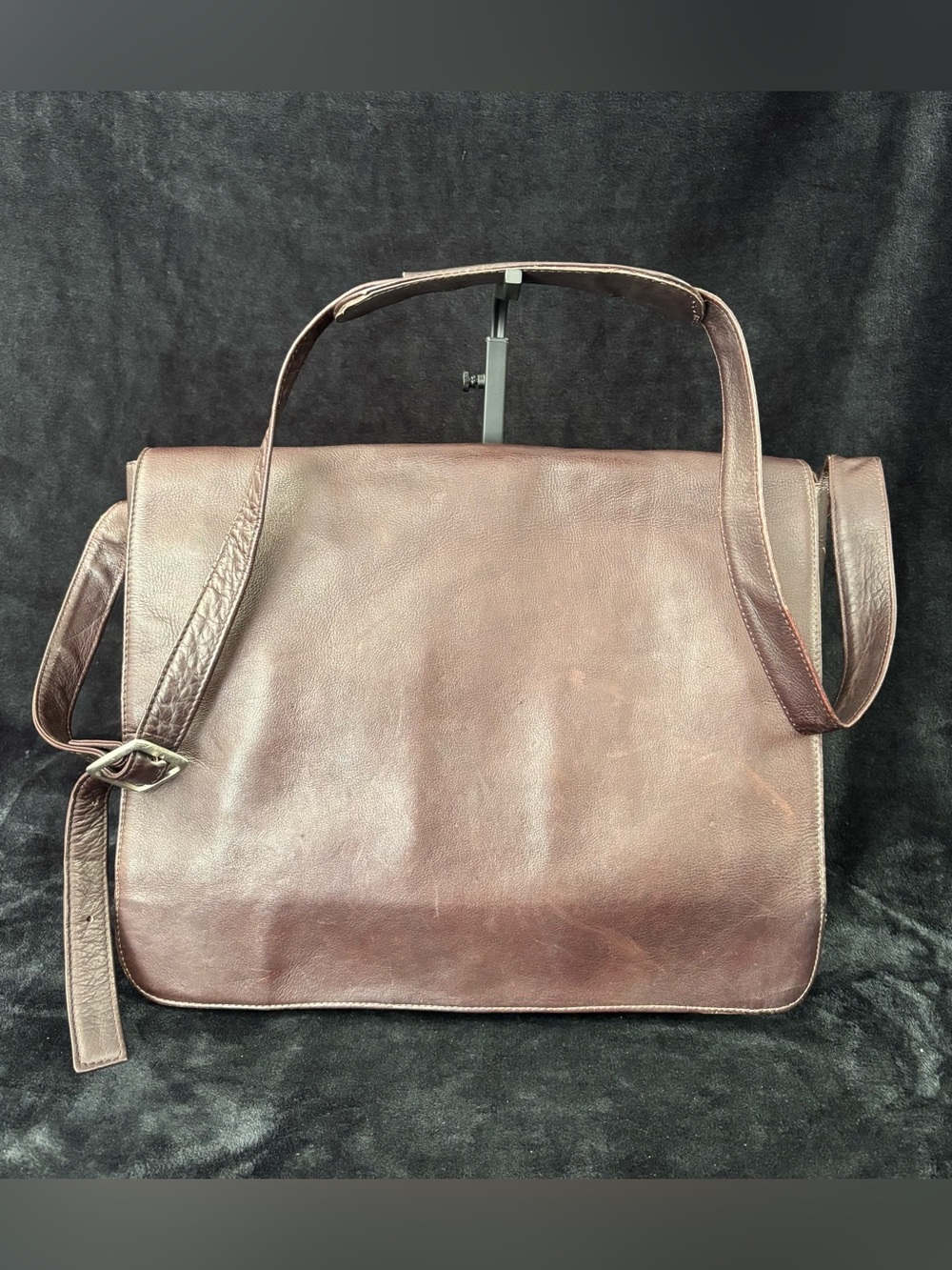 Latico Leather Messenger Bag Brown Large Business Briefcase Organizer Crossbody